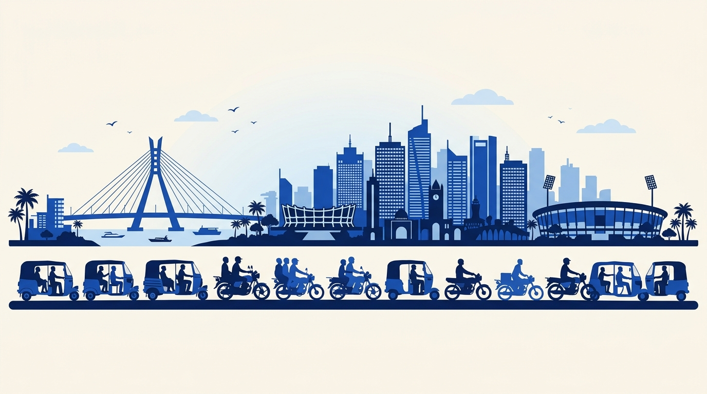 CELESCOTDECOLONEL Skyline with Tricycles & Motorcycles